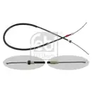 FEBI BILSTEIN 29363 Handbremsseil für PEUGEOT