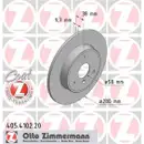 ZIMMERMANN 405.4102.20 Bremsscheiben 2 Stück SMART