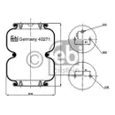 FEBI BILSTEIN 40271 Luftfederbalg