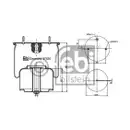 FEBI BILSTEIN 37635 Luftfederbalg für VOLVO