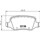 Textar Bremsenset Bremsscheiben Ø258 voll Bremsbeläge hinten Mercedes B-Klasse
