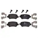 Febi Bremsscheiben Bremsbeläge Hinten für Opel Astra H A04 Meriva A X03
