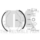 Bremsbackensatz Nk 2725517 für Ford Hinterachse