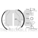 Bremsbackensatz Nk 2725517 für Ford Hinterachse