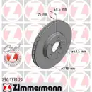 ZIMMERMANN 250.1371.20 Bremsscheiben 2 Stück FORD