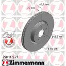 ZIMMERMANN 250.1372.20 Bremsscheiben 2 Stück FORD