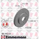 ZIMMERMANN 185.3953.20 Bremsscheiben 2 Stück CHEVROLET