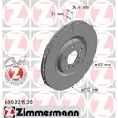 ZIMMERMANN 600.3215.20 Bremsscheiben 2 Stück AUDI