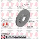 ZIMMERMANN 600.3205.20 Bremsscheiben 2 Stück VW
