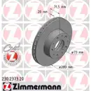ZIMMERMANN 230.2373.20 Bremsscheiben 2 Stück FIAT