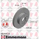 ZIMMERMANN 600.1605.20 Bremsscheiben 2 Stück VW