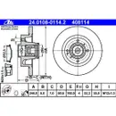 ATE 24.0108-0114.2 Bremsscheiben 2 Stück RENAULT