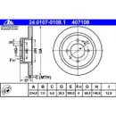 ATE 24.0107-0108.1 Bremsscheiben 2 Stück NISSAN
