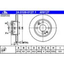 ATE 24.0109-0127.1 Bremsscheiben 2 Stück MAZDA