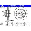 ATE 24.0109-0138.1 Bremsscheiben 2 Stück TOYOTA