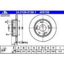 ATE 24.0109-0158.1 Bremsscheiben 2 Stück HONDA