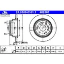 ATE 24.0109-0161.1 Bremsscheiben 2 Stück HONDA