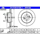 ATE 24.0109-0156.1 Bremsscheiben 2 Stück TOYOTA