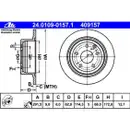 ATE 24.0109-0157.1 Bremsscheiben 2 Stück NISSAN