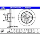 ATE 24.0109-0711.1 Bremsscheiben 2 Stück TOYOTA