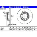 ATE 24.0110-0139.1 Bremsscheiben 2 Stück vorne RENAULT