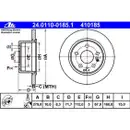ATE 24.0110-0185.1 Bremsscheiben 2 Stück MERCEDES-BENZ