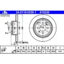 ATE 24.0110-0230.1 Bremsscheiben 2 Stück PEUGEOT