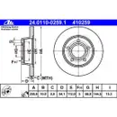 ATE 24.0110-0259.1 Bremsscheiben 2 Stück AUDI