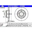 ATE 24.0110-0260.1 Bremsscheiben 2 Stück AUDI