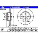ATE 24.0110-0268.1 Bremsscheiben 2 Stück OPEL