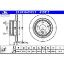 ATE 24.0110-0315.1 Bremsscheiben 2 Stück BMW