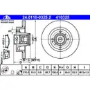 ATE 24.0110-0325.2 Bremsscheiben 2 Stück RENAULT