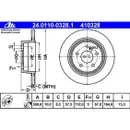 ATE Bremsenset Bremsscheiben Ø300 voll Bremsbeläge WK hinten Mercedes C-Klasse