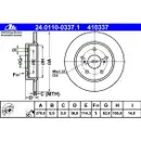 ATE 24.0110-0337.1 Bremsscheiben 2 Stück TOYOTA