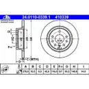 ATE 24.0110-0339.1 Bremsscheiben 2 Stück OPEL