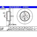 Original ATE Bremsenset Bremsscheiben Ø280 voll Bremsbeläge vorn SMART Fortwo Ca