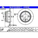 ATE 24.0110-0332.1 Bremsscheiben 2 Stück KIA
