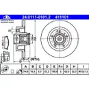 ATE 24.0111-0101.2 Bremsscheiben 2 Stück RENAULT