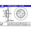 ATE 24.0111-0149.1 Bremsscheiben 2 Stück ALFA ROMEO