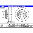 ATE 24.0111-0146.1 Bremsscheiben 2 Stück HYUNDAI
