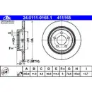 ATE Bremsenset Bremsscheiben Ø302 voll Bremsbeläge Ceramic hinten Mazda 5