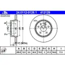 ATE 24.0112-0129.1 Bremsscheiben 2 Stück MERCEDES-BENZ