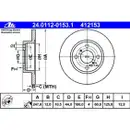 ATE 24.0112-0153.1 Bremsscheiben 2 Stück OPEL