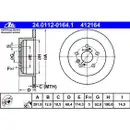 ATE 24.0112-0164.1 Bremsscheiben 2 Stück TOYOTA