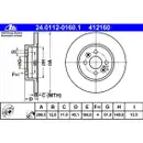 ATE 24.0112-0160.1 Bremsscheiben 2 Stück RENAULT