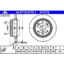 ATE 24.0112-0172.1 Bremsscheiben 2 Stück HONDA