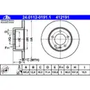 ATE 24.0112-0191.1 Bremsscheiben 2 Stück OPEL