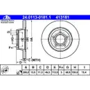 ATE 24.0113-0181.1 Bremsscheiben 2 Stück AUDI