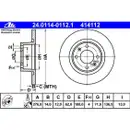 ATE 24.0114-0112.1 Bremsscheiben 2 Stück CITROËN