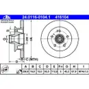 ATE 24.0116-0104.1 Bremsscheiben 2 Stück VW